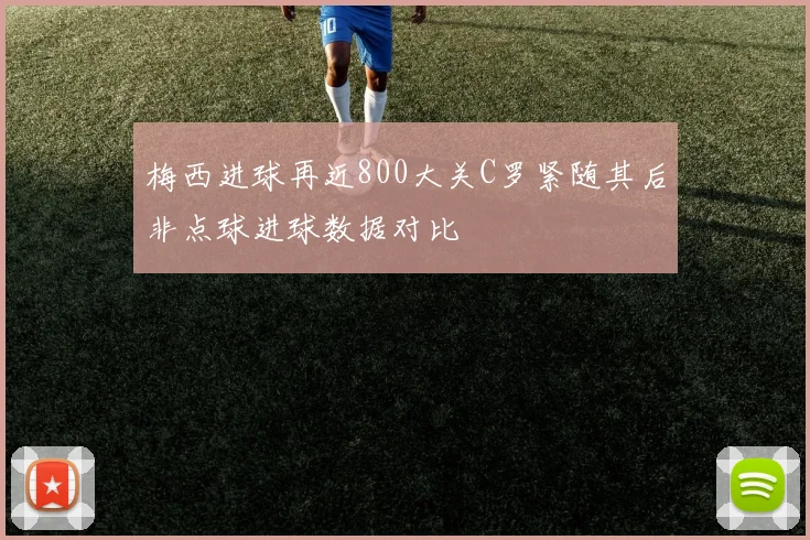 梅西进球再近800大关C罗紧随其后非点球进球数据对比
