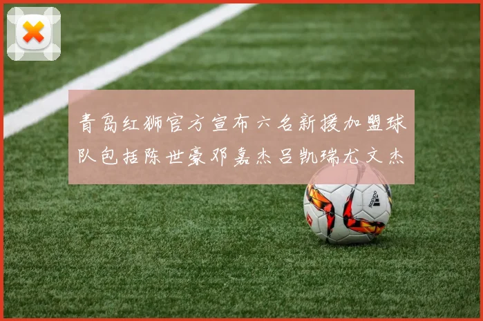 青岛红狮官方宣布六名新援加盟球队包括陈世豪邓嘉杰吕凯瑞尤文杰等球员